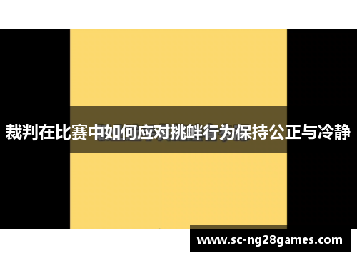 裁判在比赛中如何应对挑衅行为保持公正与冷静 裁判在比赛中如何应对挑衅行为保持公正与冷静